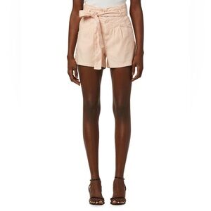 HUDSON || Linen-Blend Paperbag Shorts in Pearl Blush - SZ 24 ⭐️NWT⭐️